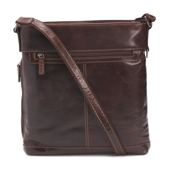 Jack Georges Other - JACK GEORGES Unisex Leather Voyager Buffalo Crossbody